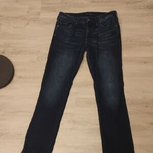 True Religion Dark Blue Men's' Relaxed Straight Jeans Size 31